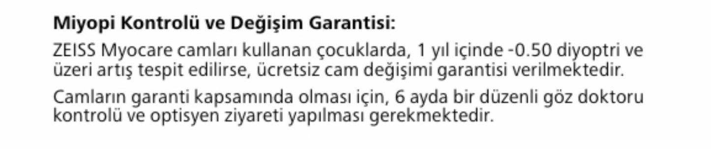 Zeiss MyoCare Çocuklarda Etkili Miyopi Camı