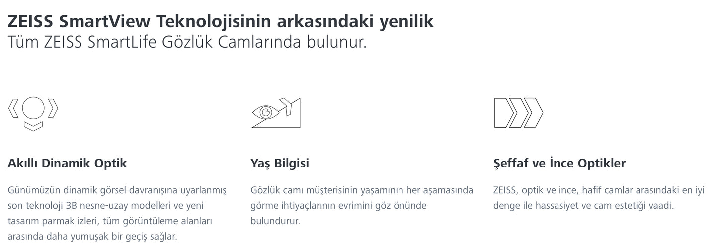 Zeiss SmartLife Akıllı Tek Odaklı Cam