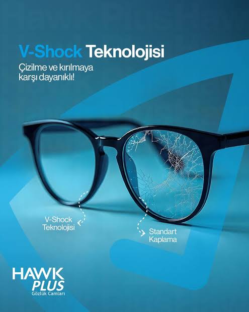 Hawkplus Vshock 40 Kırılmaya Dayanıklı Tek Odaklı Cam