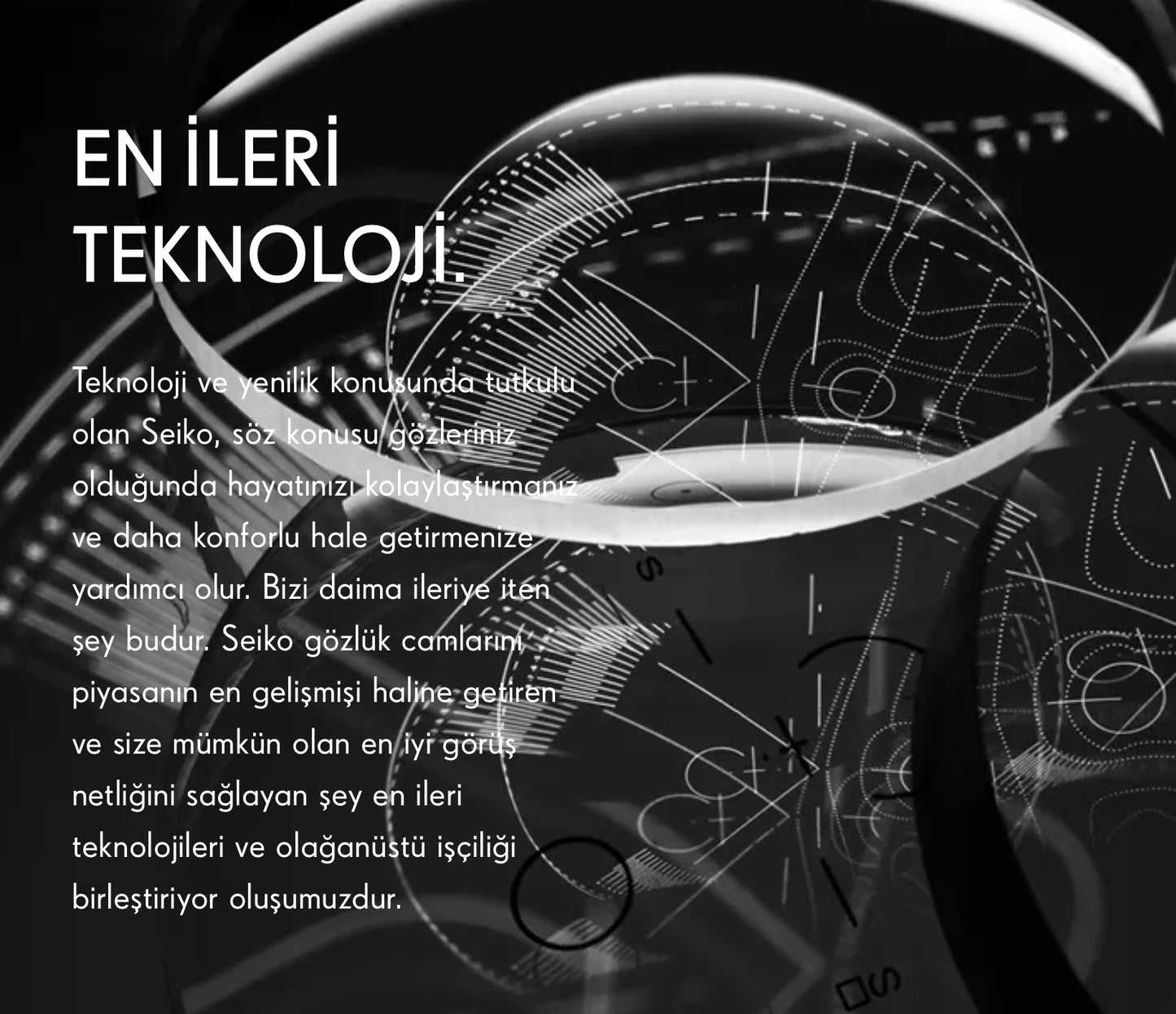 Seiko 1.6 SRC Bi-Asferik Çift yüzey işleme Stok Cam