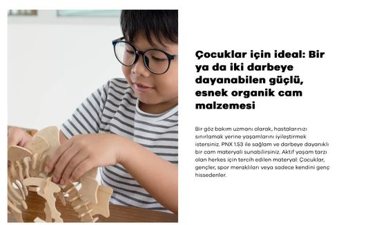 Hoya 1.53 PNX SHV Nulux Kırılmaya dayanıklı Stok Cam