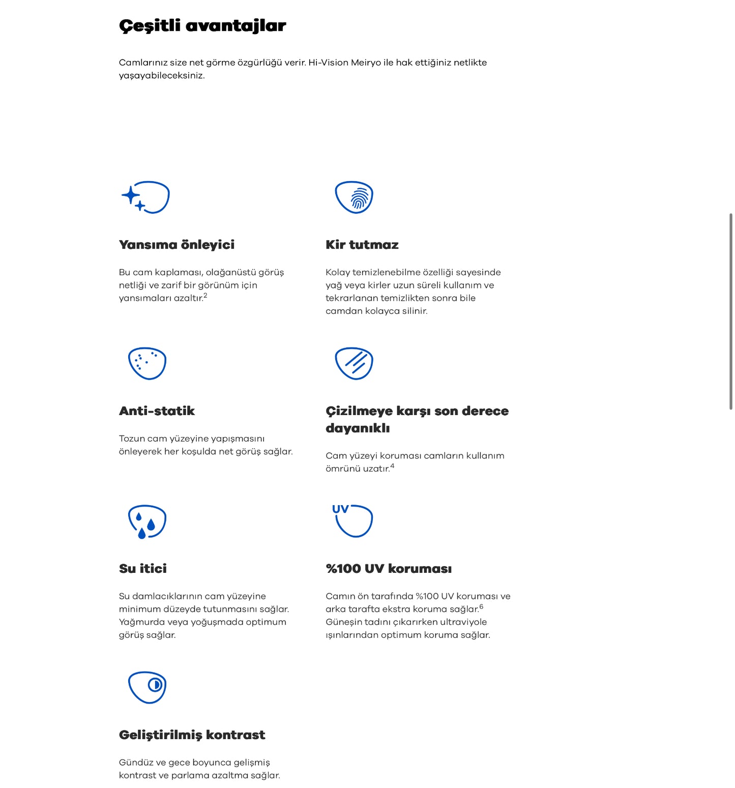 Hoya 1.6 Eyas Hi-Vision Meiryo Stok Cam