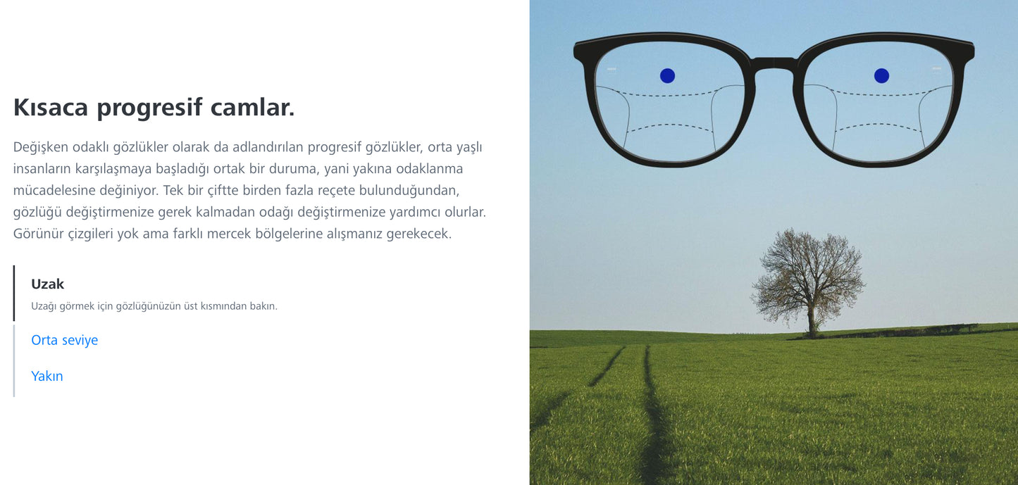 Zeiss Light 2 Progresif Camları