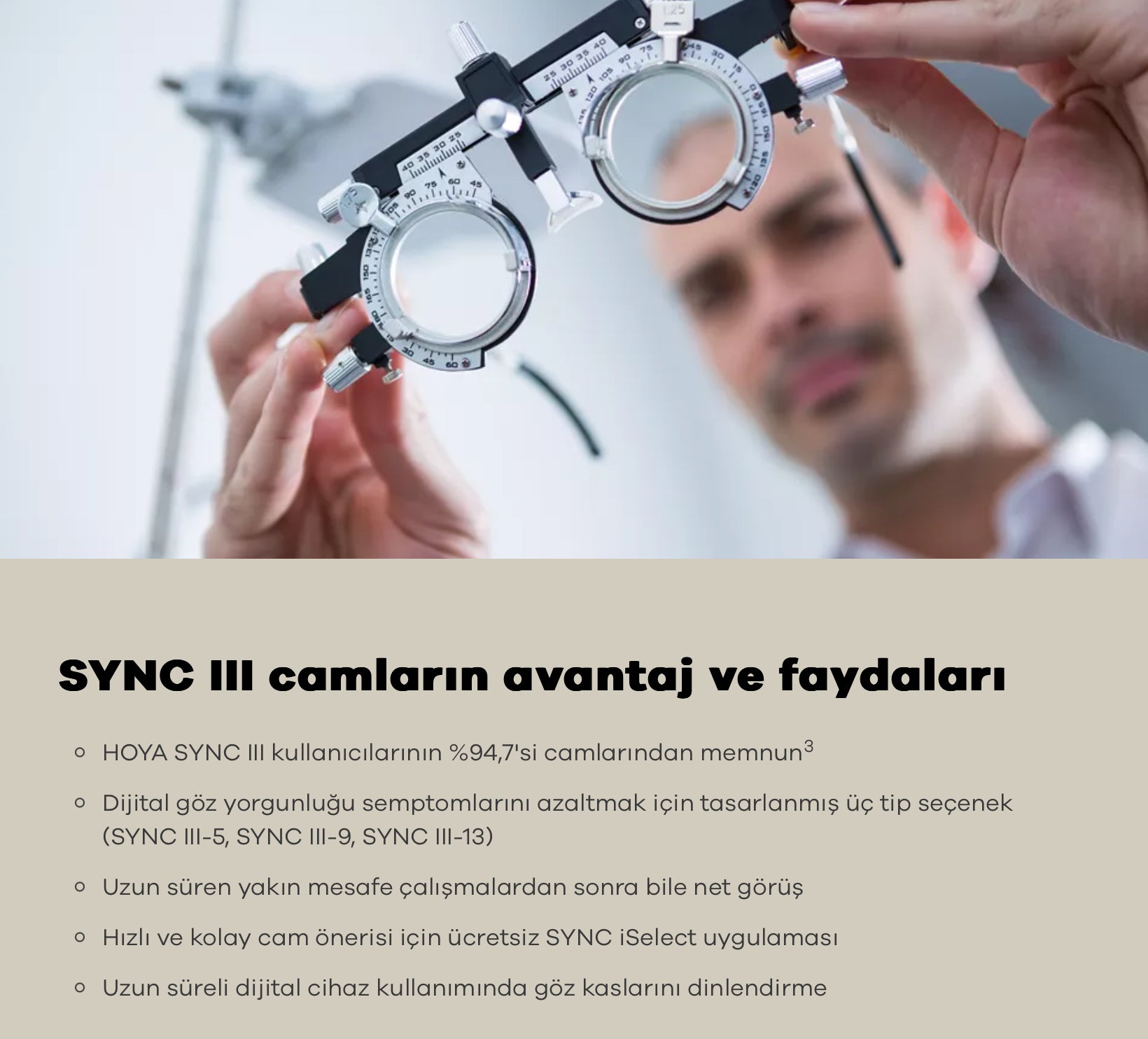 Hoya SYNC 3 Tek Odaklı Dijital Camlar – Kare Optik