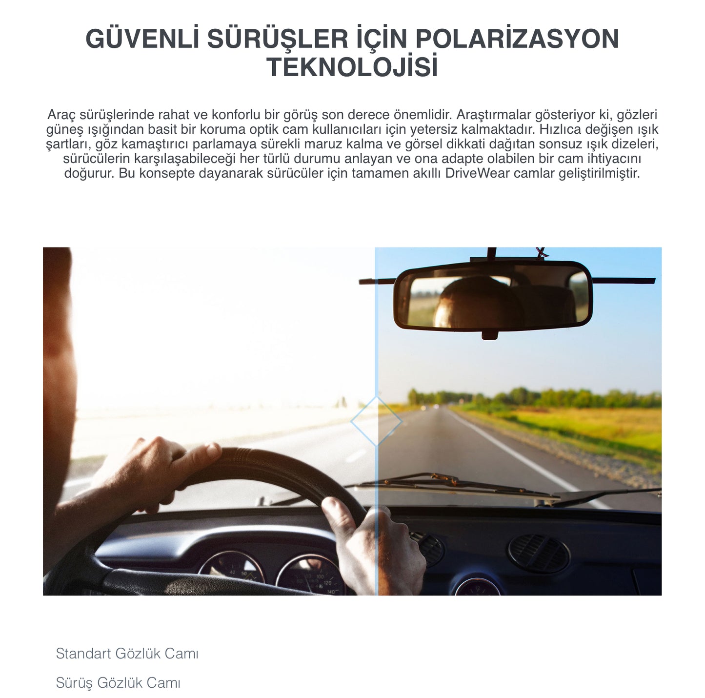 Hawkplus Polarize Tek Odaklı Camlar