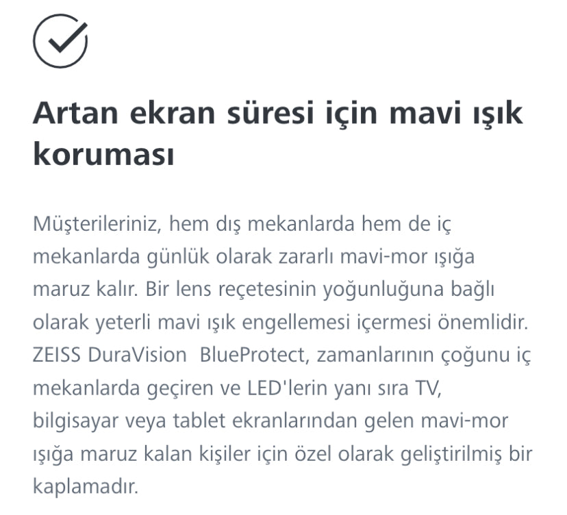 Zeiss 1.56 ClearView™ BlueGuard