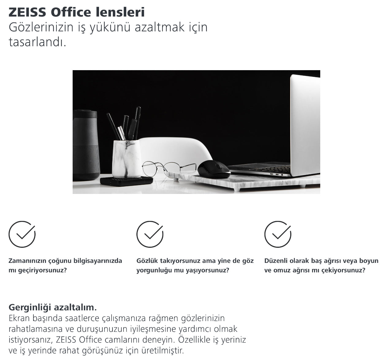 Zeiss OfficeLens Individual Ofis Camı