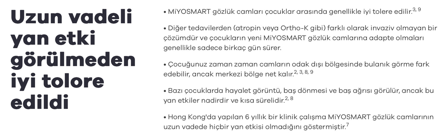 Hoya Miyosmart Çocuklarda Miyopi Kontrol Camı