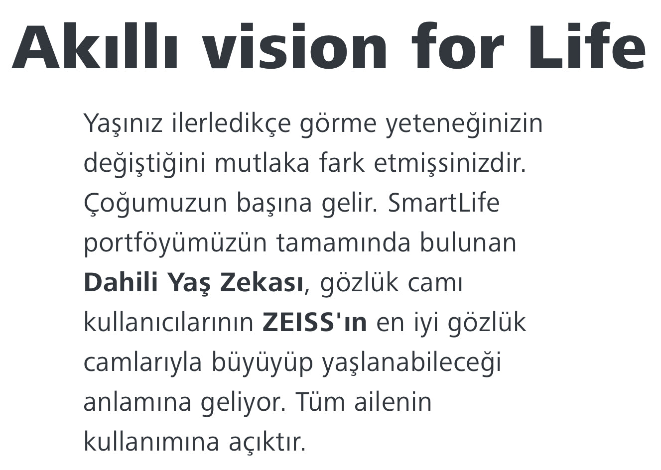 Zeiss SmartLife Progresif Camları