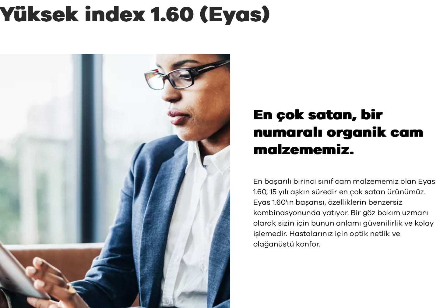 Hoya 1.6 Eyas HiLux Hi-Vision LongLife BlueControl Mavi Işık Koruma Stok Cam