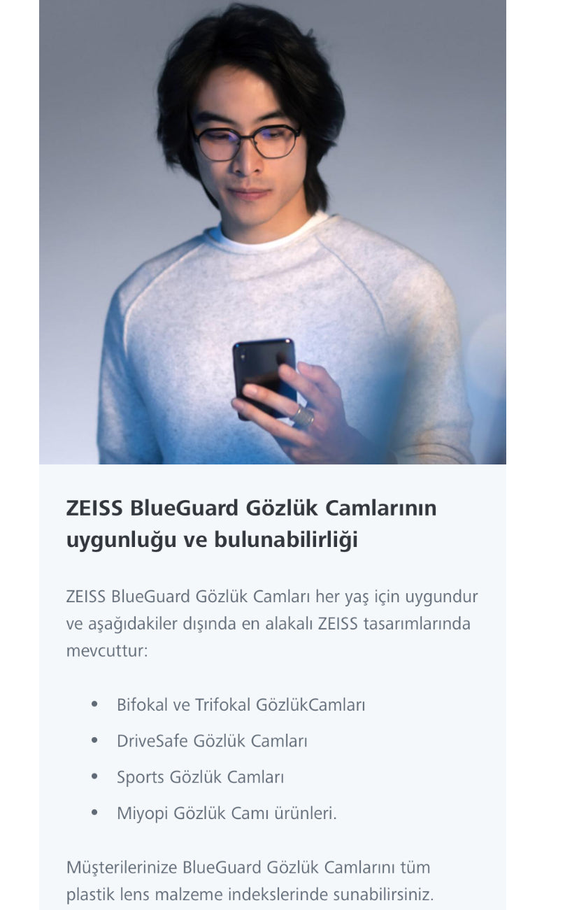 Zeiss 1.56 ClearView™ BlueGuard