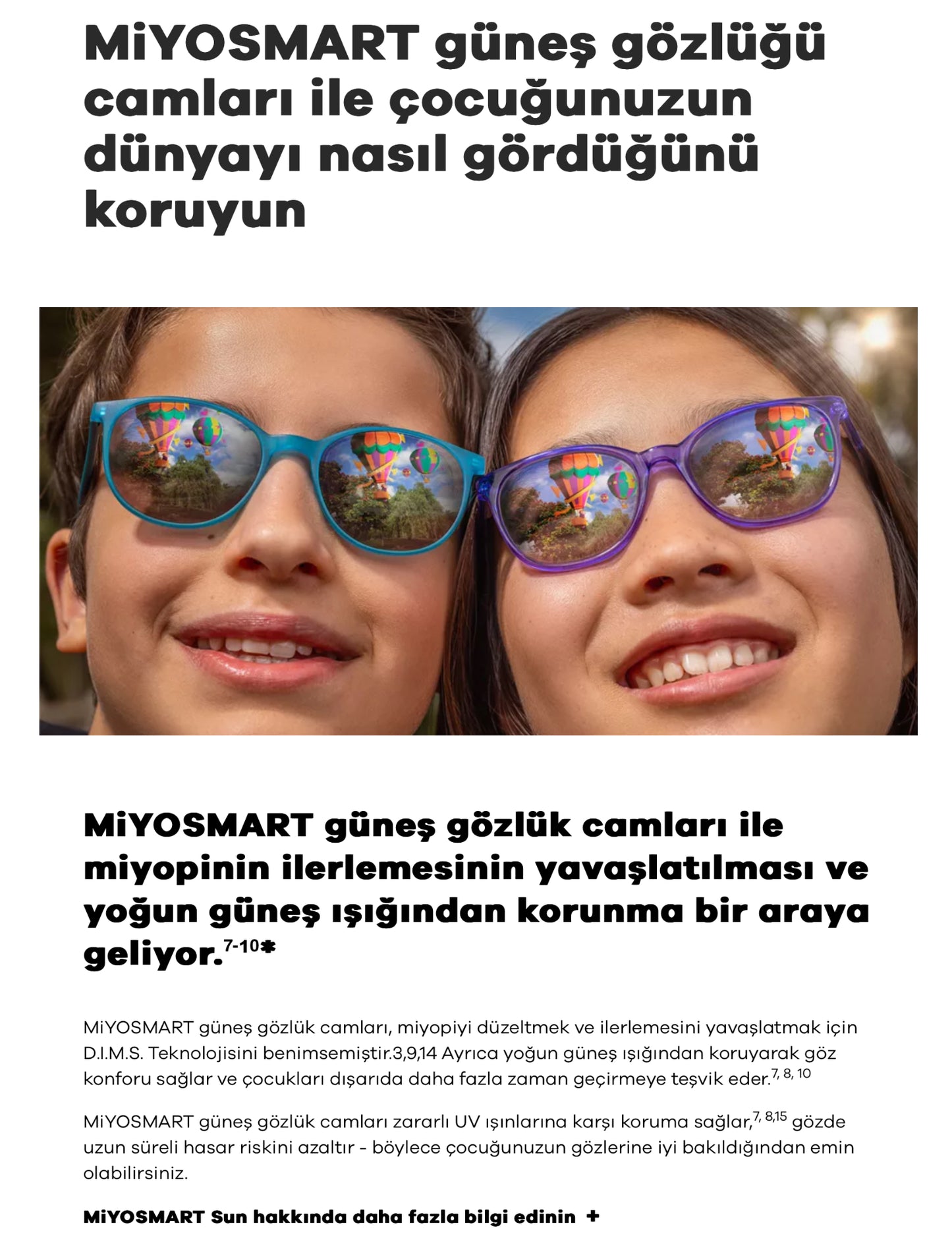 Hoya Miyosmart Çocuklarda Miyopi Kontrol Camı
