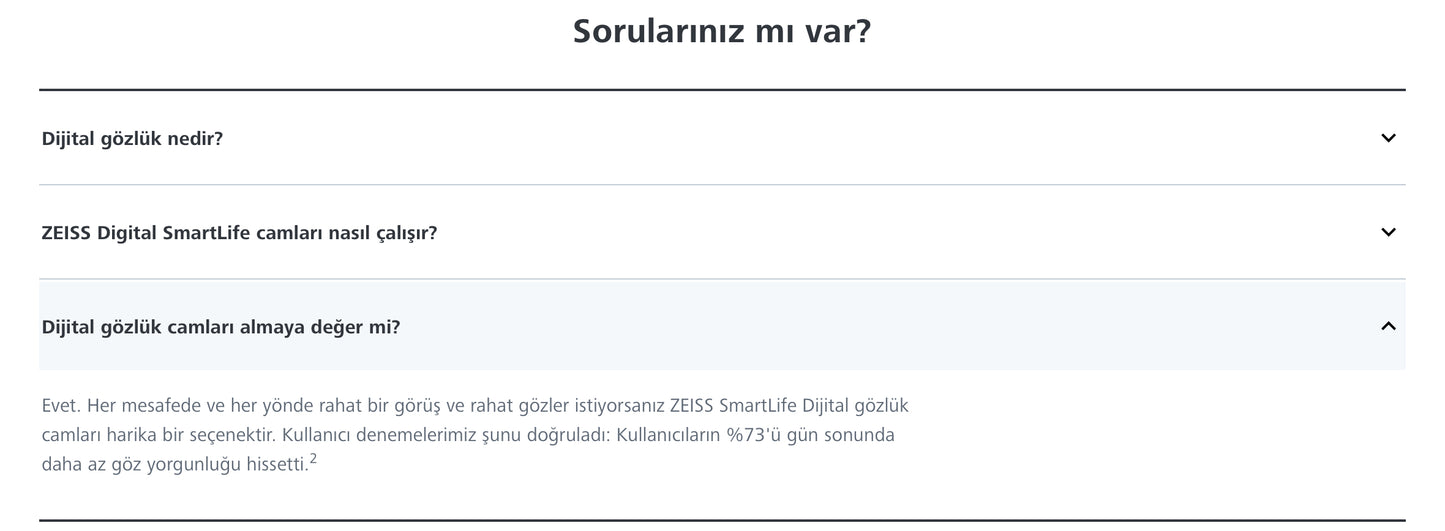 Zeiss Digital Smartlife Tek Odaklı Dijital Cam