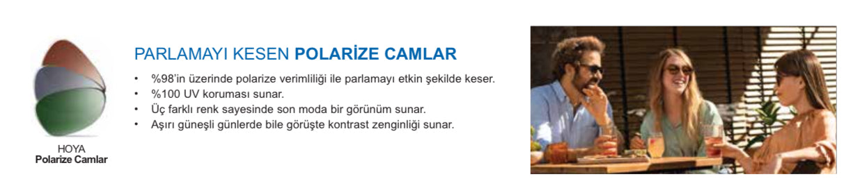 Hoya Polarize Tek Odaklı Özel Üretim Camlar