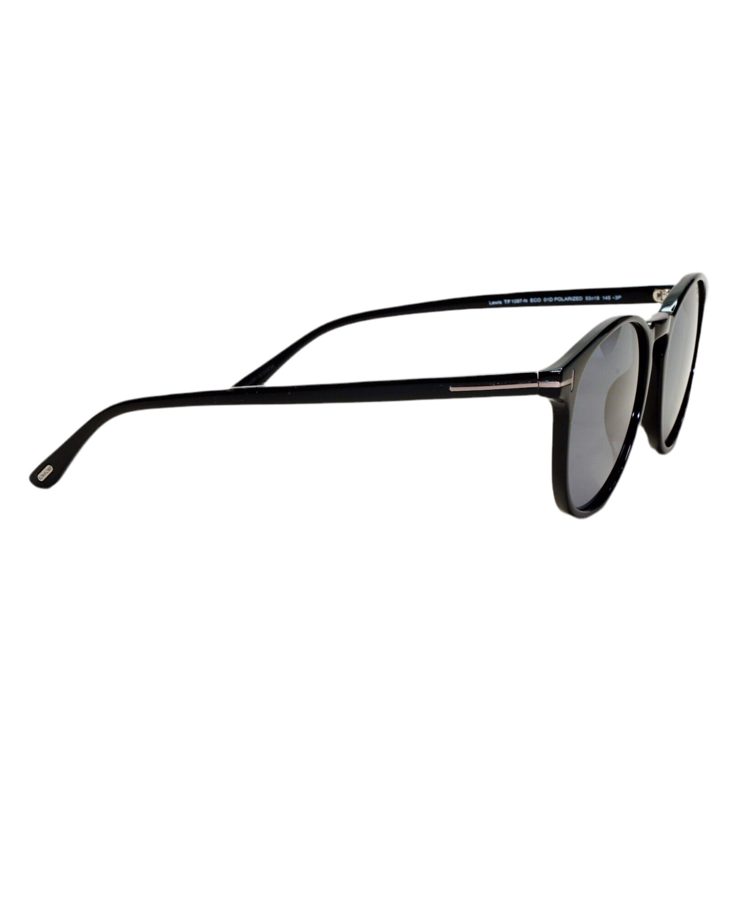 Tom Ford FT 1097 01B Lewis Siyah Yuvarlak Kemik Güneş Gözlüğü