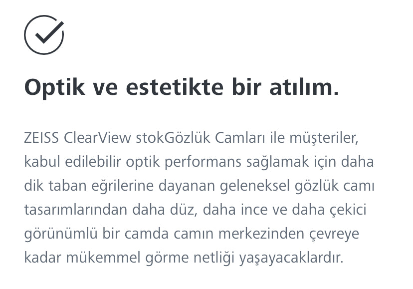 Zeiss 1.56 ClearView™ BlueGuard