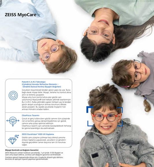 Zeiss MyoCare Çocuklarda Etkili Miyopi Camı