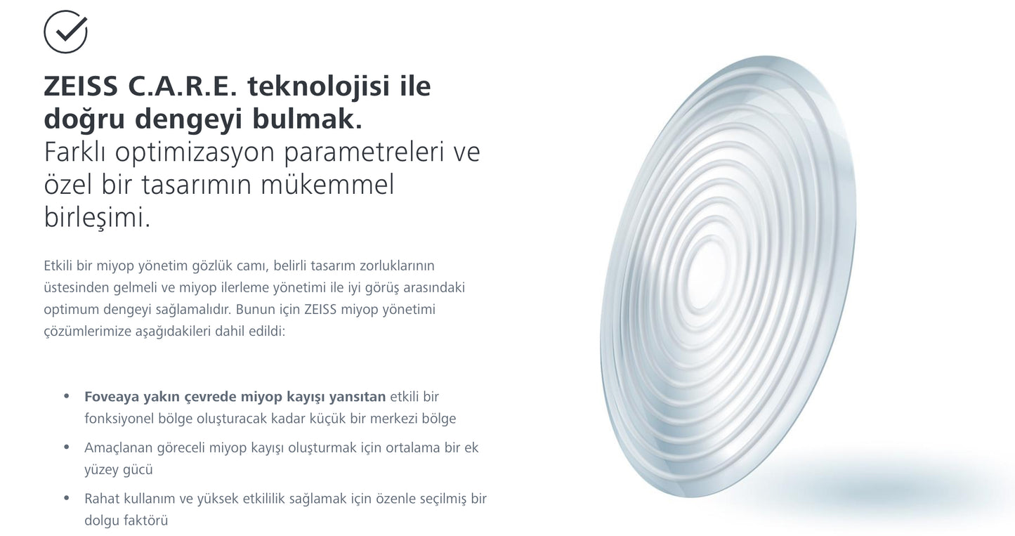 Zeiss MyoCare Çocuklarda Etkili Miyopi Camı