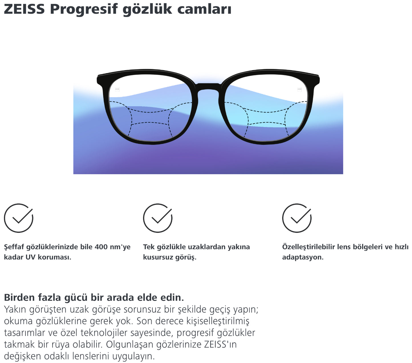 Zeiss Light 2 Progresif Camları