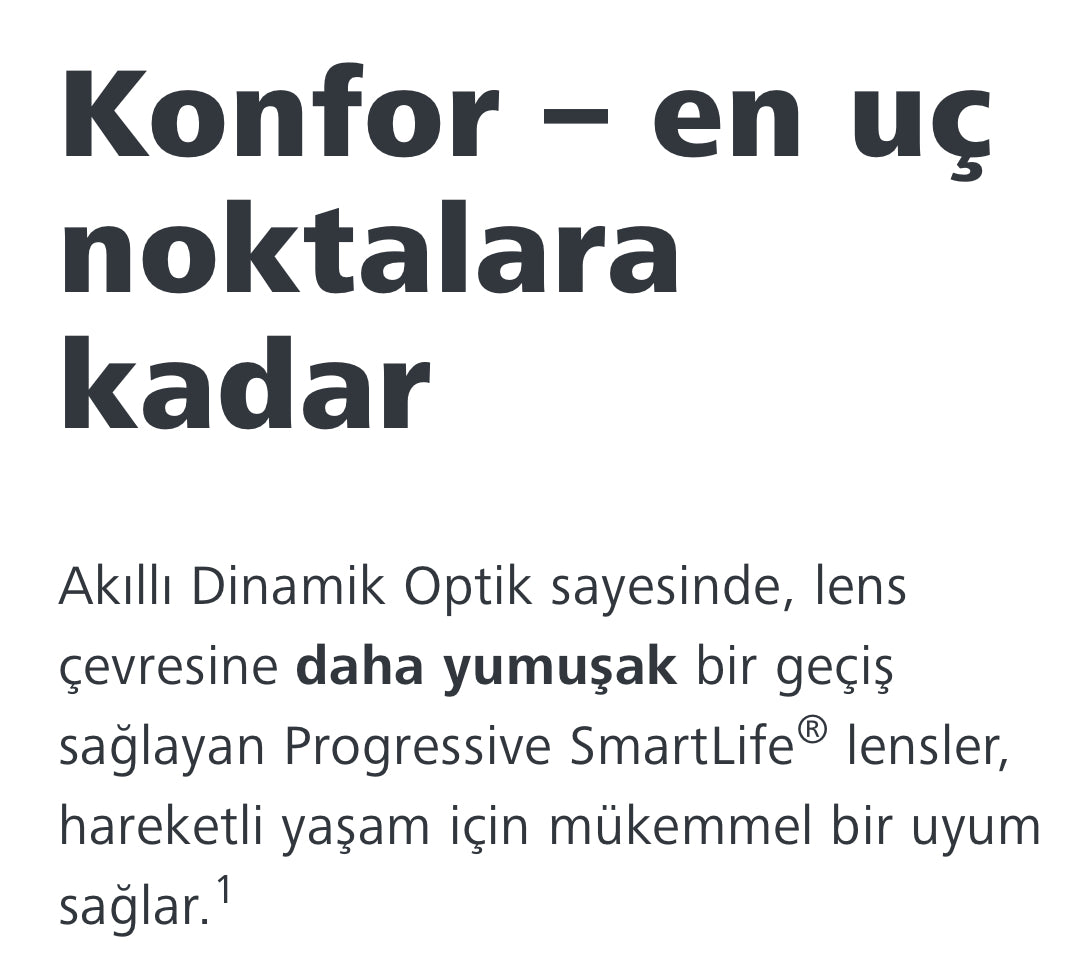 Zeiss SmartLife Progresif Camları