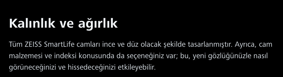 Zeiss OfficeLens Individual Ofis Camı