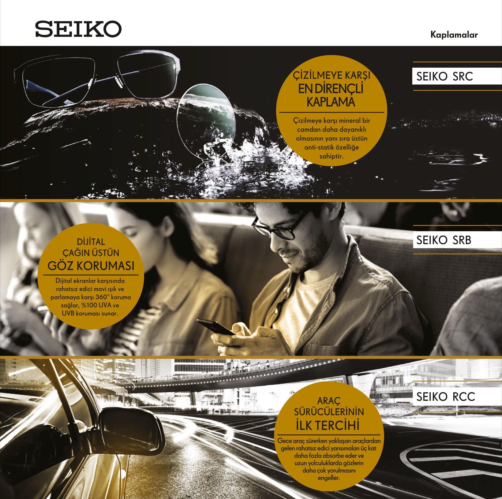 Seiko Tek Odaklı Özel Üretim Camlar – Kare Optik