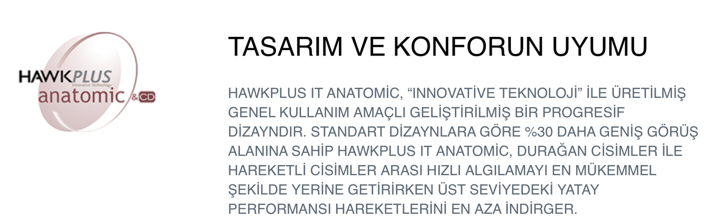 Hawkplus Progresif Camları