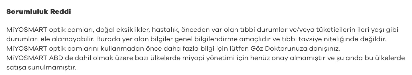 Hoya Miyosmart Çocuklarda Miyopi Kontrol Camı