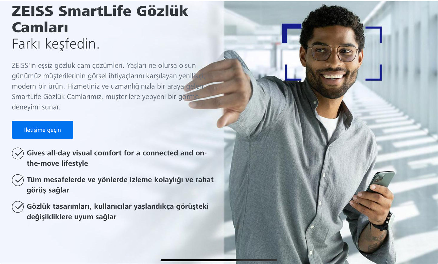 Zeiss SmartLife Akıllı Tek Odaklı Cam