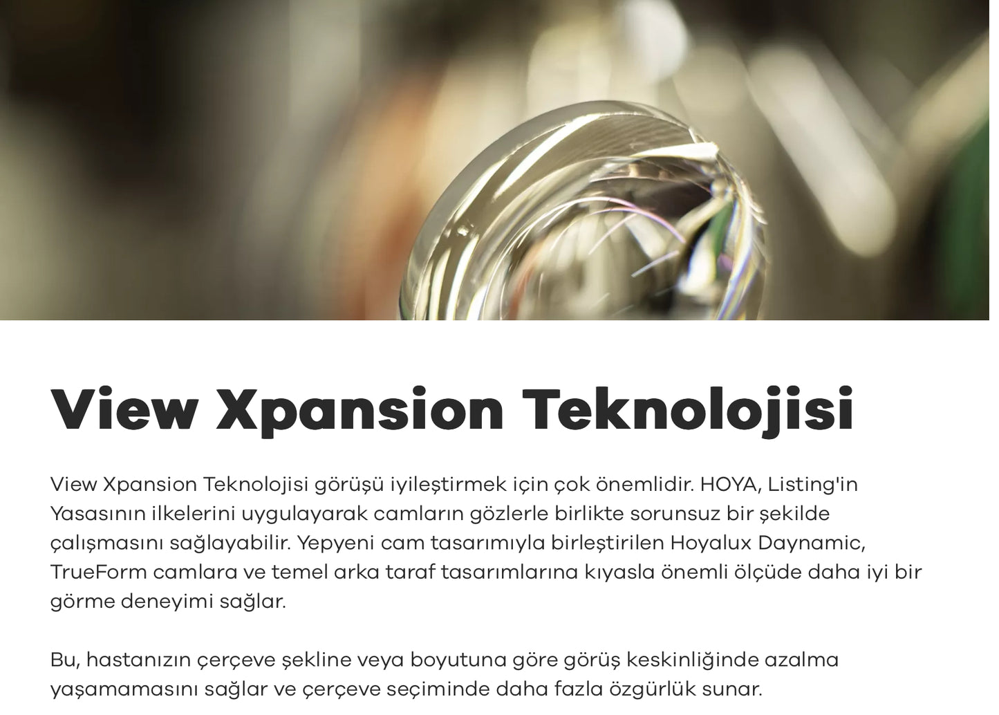 Hoya Daynamic Progresif Camlar