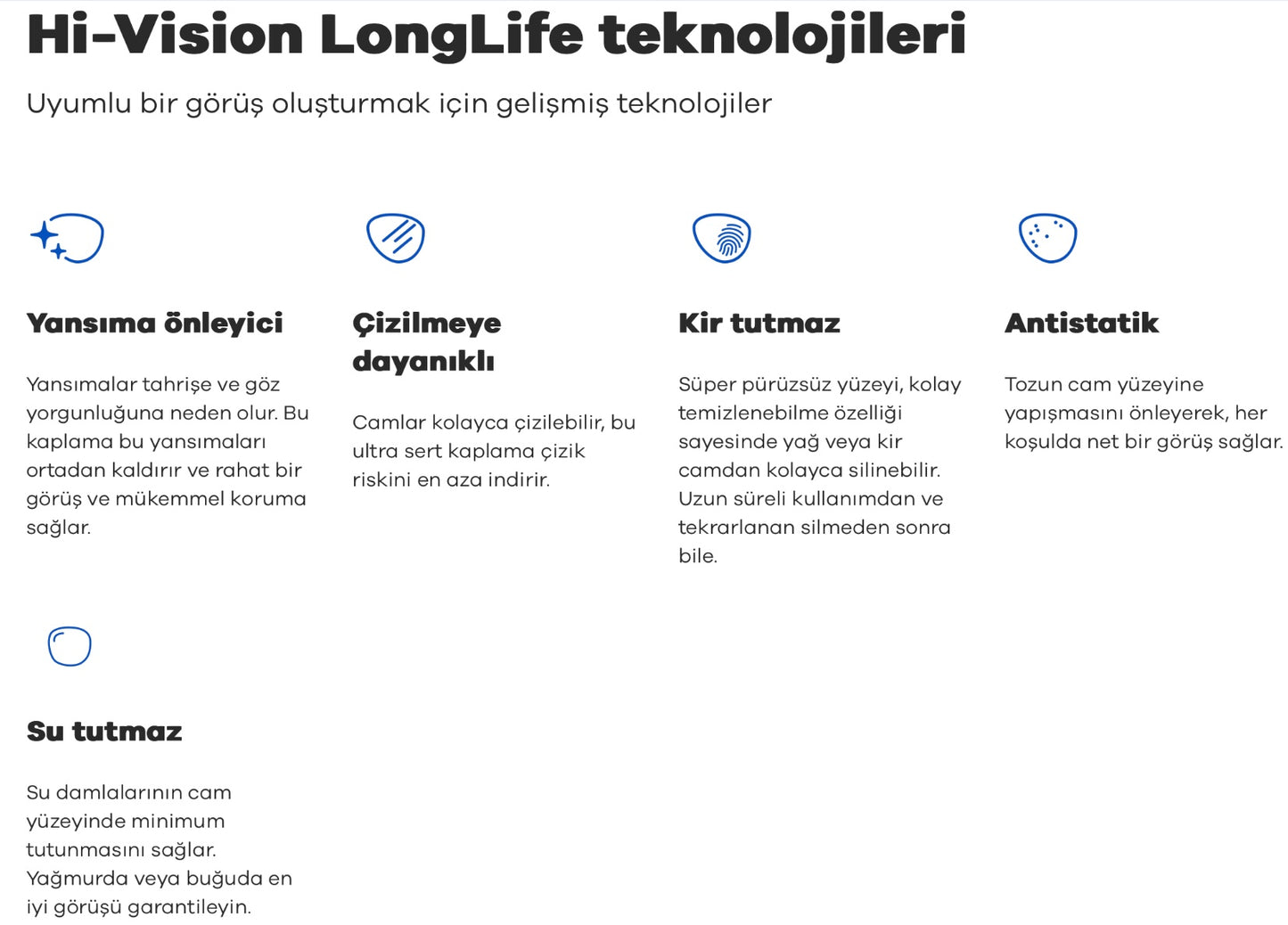 Hoya 1.53 PNX SHV Nulux Kırılmaya dayanıklı Stok Cam