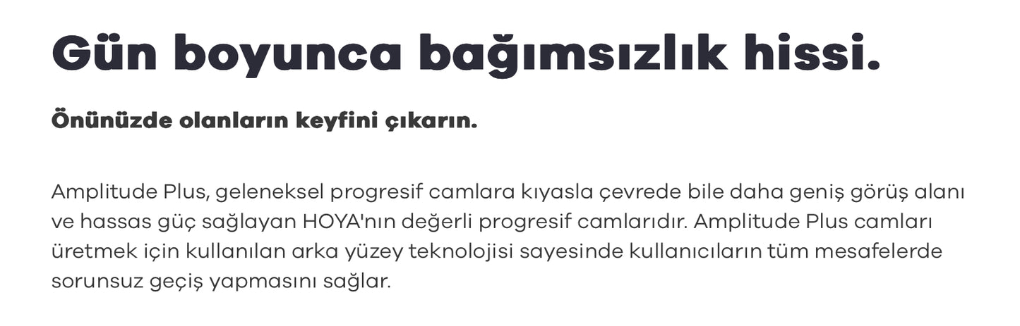 Hoya Aplitude Progresif Camlar