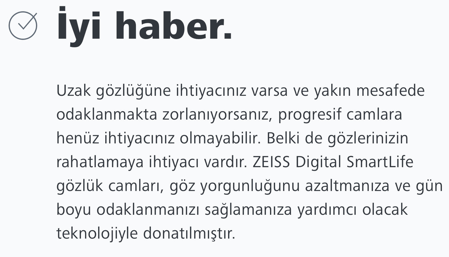 Zeiss Digital Smartlife Tek Odaklı Dijital Cam