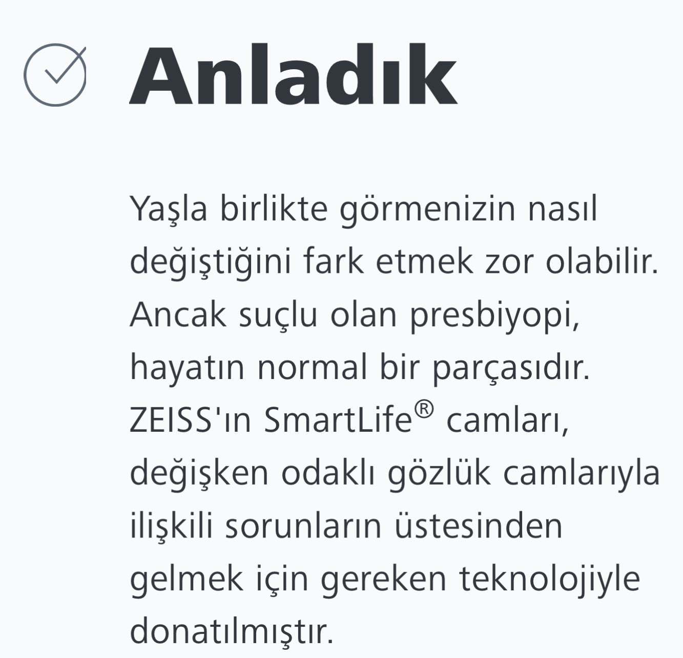 Zeiss SmartLife Progresif Camları