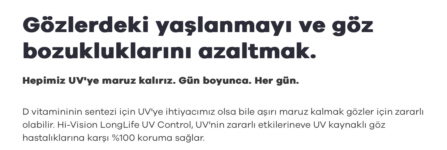 Hoya 1.74 Eyvia Hi-Vision Long Life Stok Cam