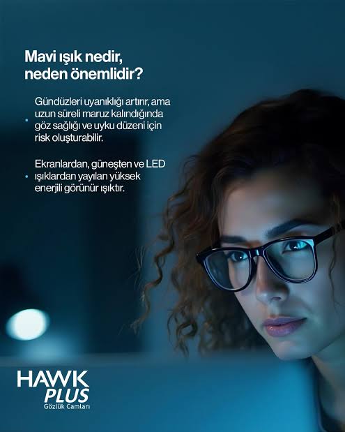 Hawkplus V-shock 40 Blue Mavi Işık Korumalı Kırılmaya Dayanıklı Tek Odaklı Cam