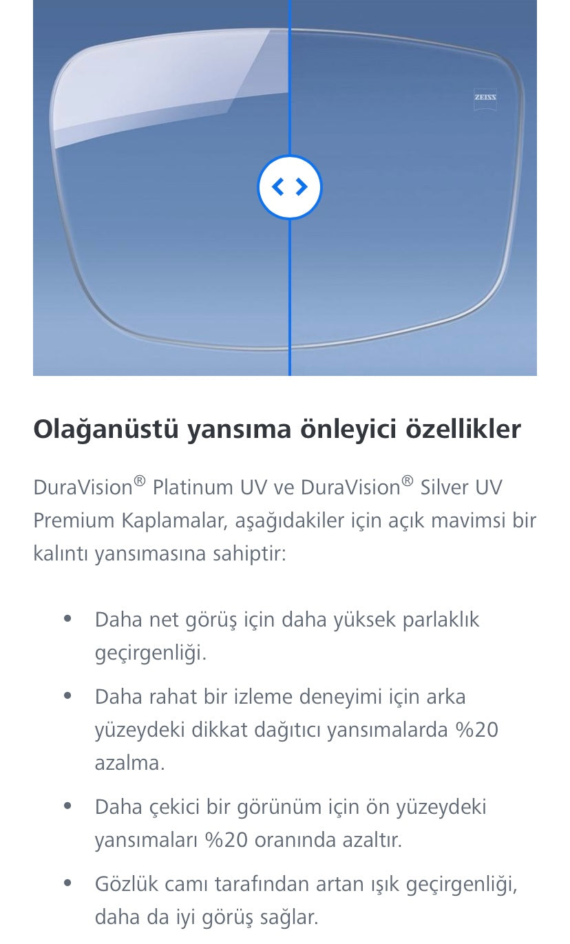 Zeiss 1.56 ClearView™ BlueGuard