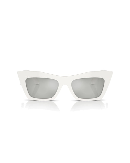 Dolge & Gabbana DG 4435 3218/8V Beyaz Cat Eye Kadın Güneş Gözlüğü