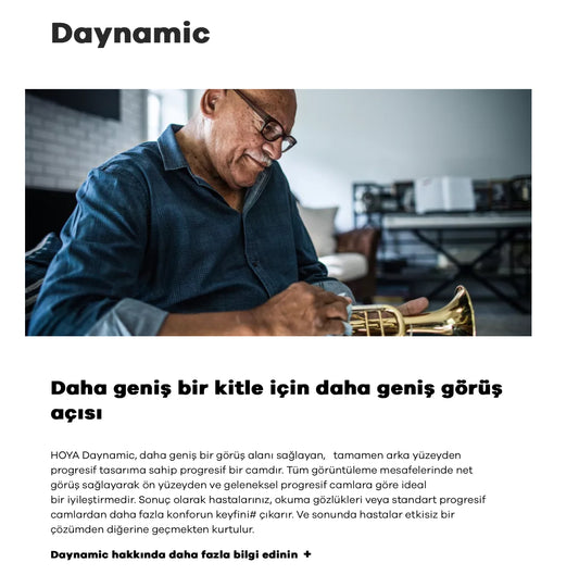 Hoya Daynamic Progresif Camlar