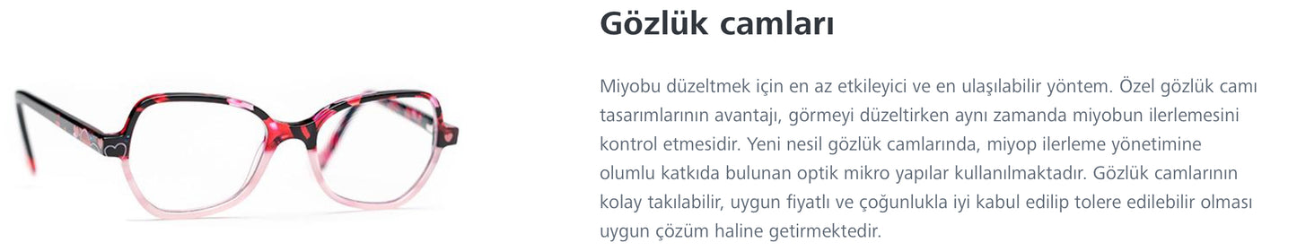 Zeiss MyoCare Çocuklarda Etkili Miyopi Camı