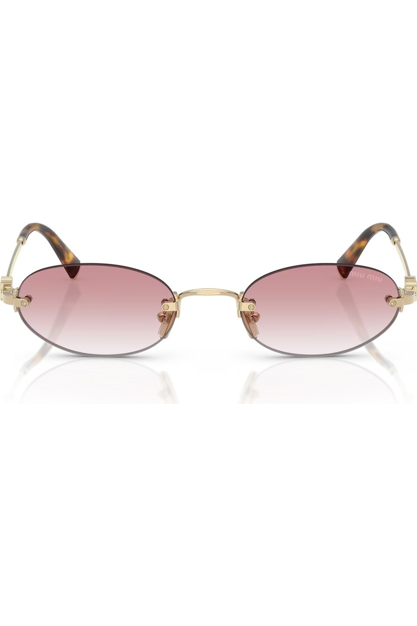 Miu Miu A54 ZVN/70O Oval Çerçevesiz Güneş Gözlüğü