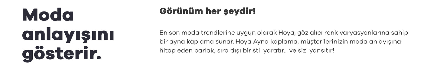 Hoya Polarize Tek Odaklı Özel Üretim Camlar