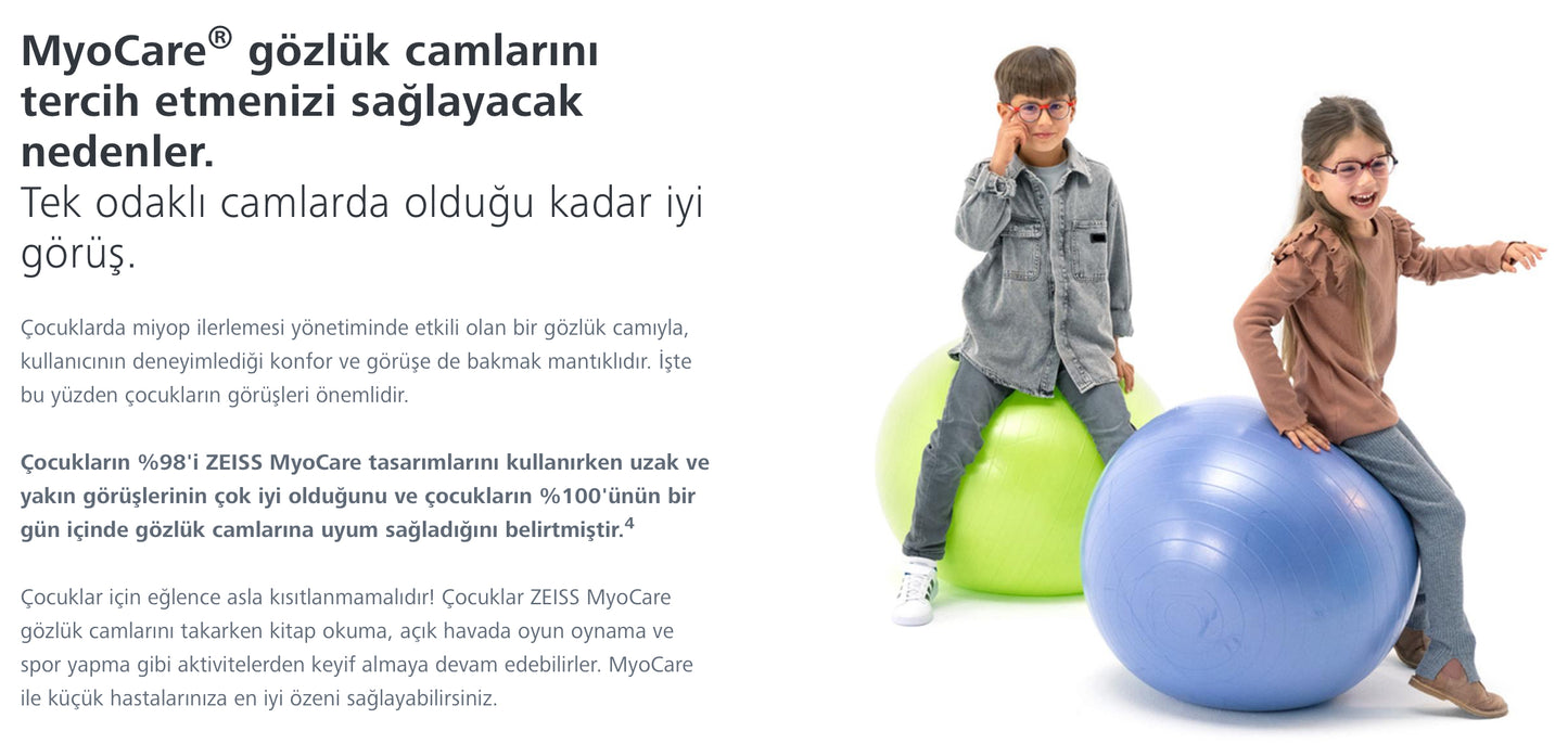 Zeiss MyoCare Çocuklarda Etkili Miyopi Camı