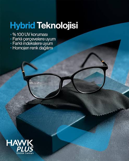 Hawkplus Vshock 40 Hybrit Duo Kolormatik Kırılmaya Dayanıklı Tek Odaklı Cam