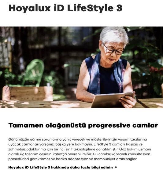 Hoya iD Lifestyle Progresif Camlar
