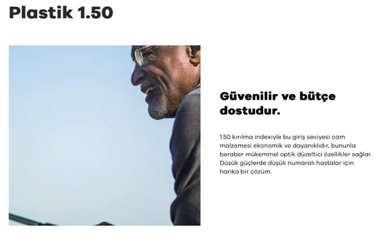 Hoya 1.5 Hi-Vision LongLife BlueControl HiLux Mavi Işık Koruma Stok Cam