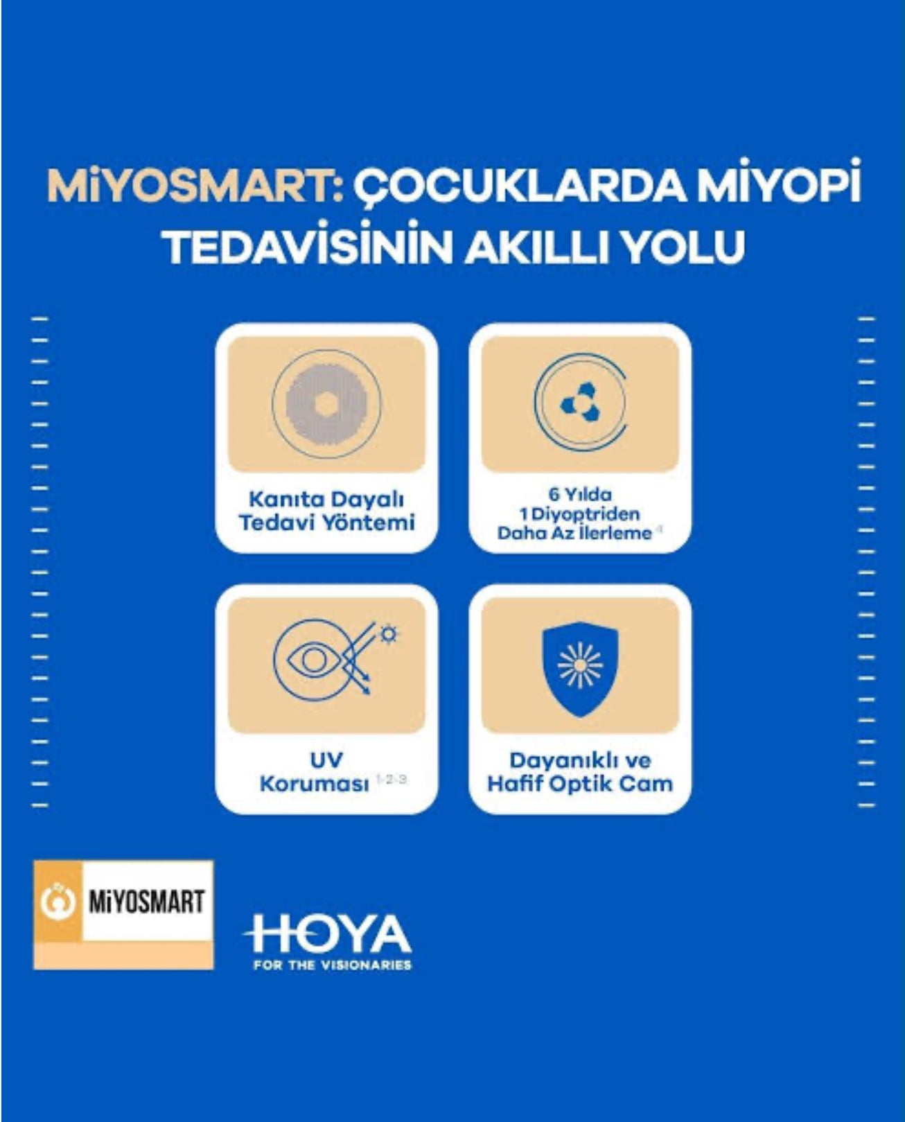 Hoya Miyosmart Çocuklarda Miyopi Kontrol Camı