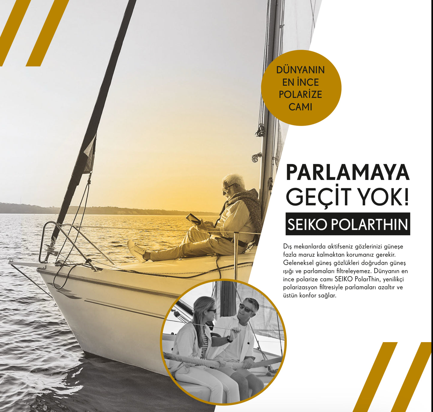 Seiko Polarize Tek Odaklı Özel Üretim Cam