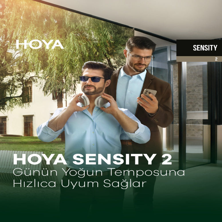 Hoya Sensity & Sensity 2 Tek Odaklı Fotokromik Özel Üretim Camlar