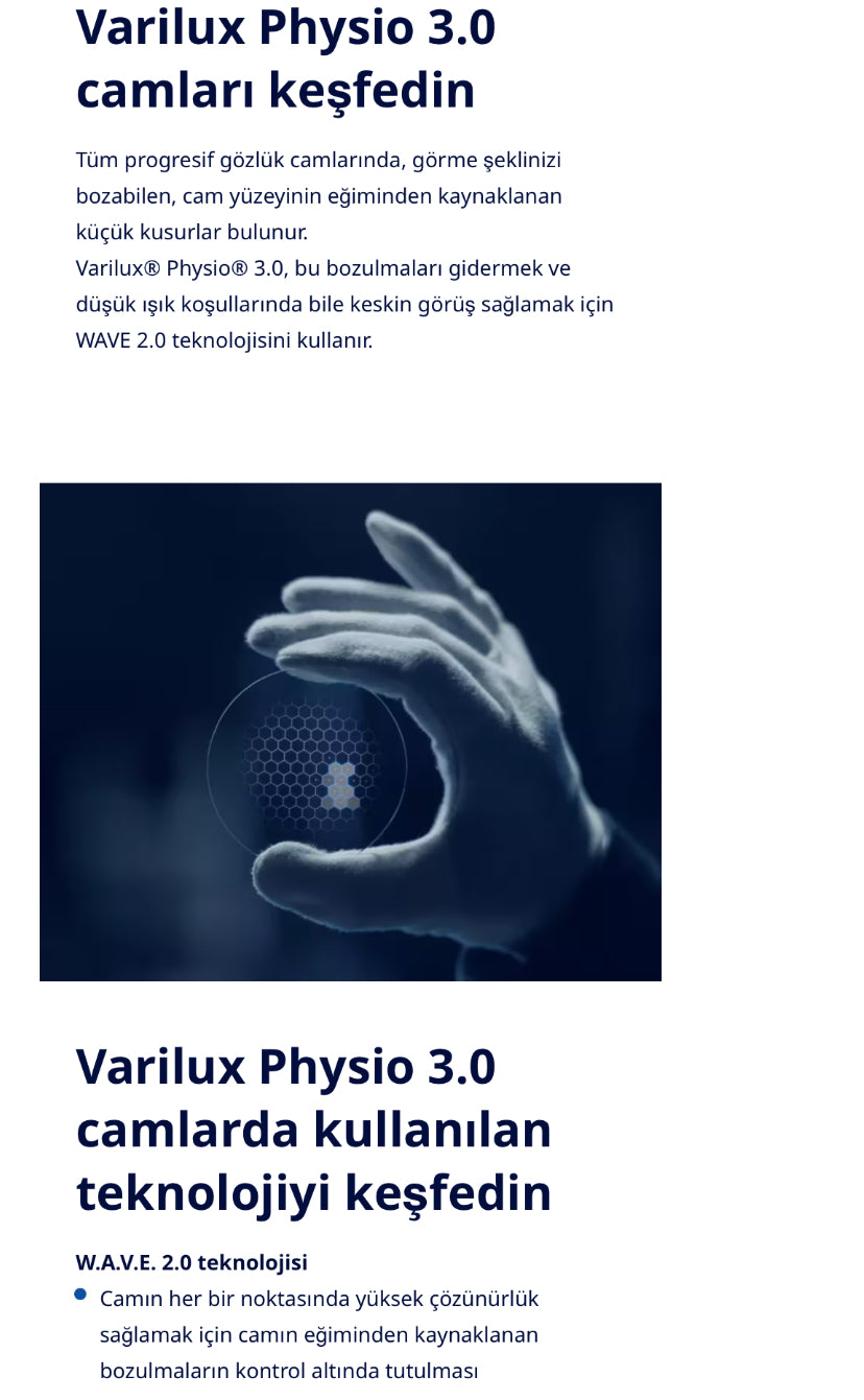 Varilux® Pysio™ 3.0 Progresif Cam